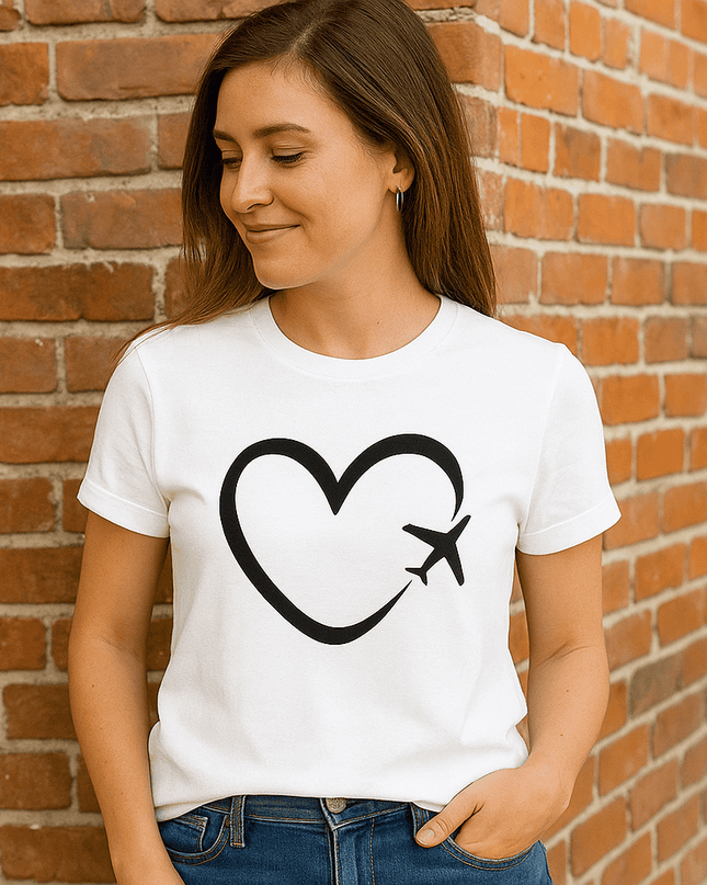 Polo Personalizado - Corazón Avión