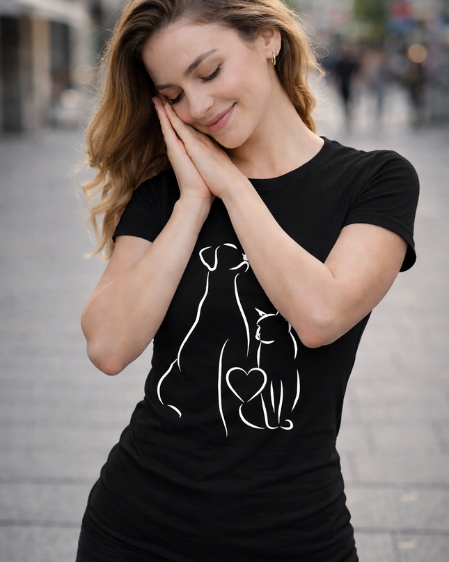 Polo Mujer - PERRO Y GATO