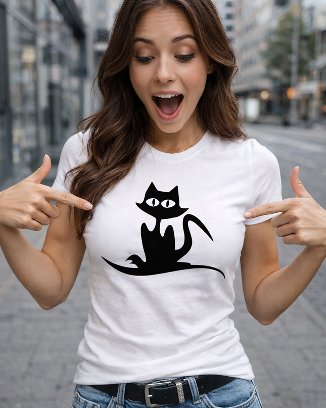 Polo Mujer - Gato Negro