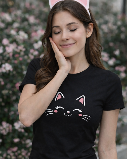 Polo Mujer - Cara gatito