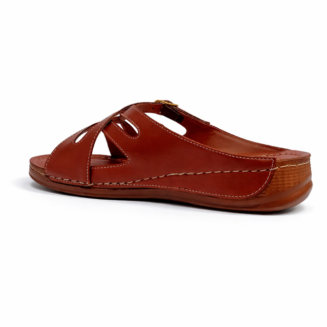 Sandalias Casuales Mujer  Herinodes - Marron