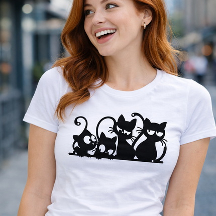 Polo Mujer - Gatos