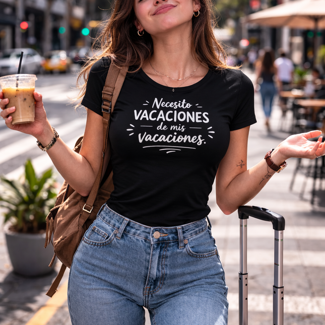 Polo Mujer - Necesito vacaciones