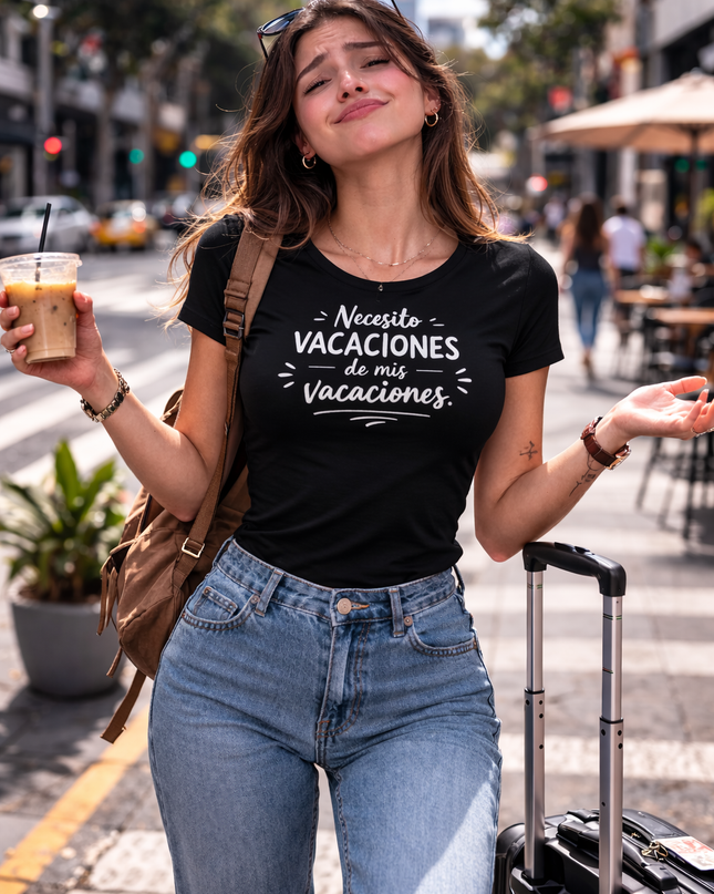 Polo Mujer - Necesito vacaciones