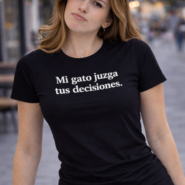 Polo Mujer - Mi gato juzga tus decisiones