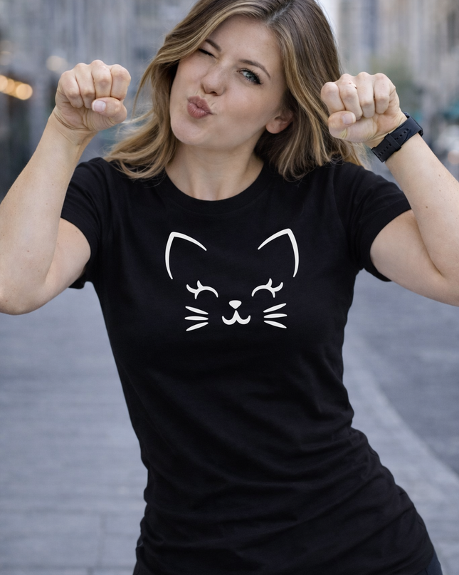 Polo Mujer - Cara gatito