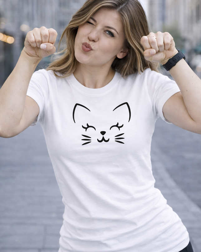 Polo Mujer - Cara gatito