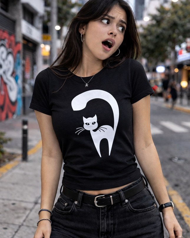 Polo Mujer - Gato erizado