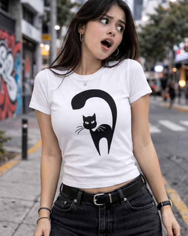 Polo Mujer - Gato erizado