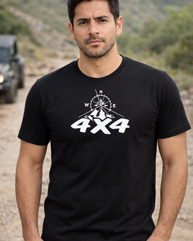 Polo Hombre - 4 x 4 con brujula