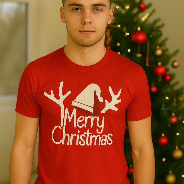 Polo Navideño Hombre - Cuerno Merry Christmas (Copia)