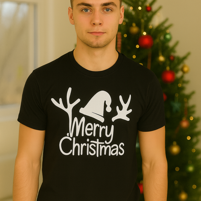 Polo Navideño Hombre - Cuerno Merry Christmas (Copia)