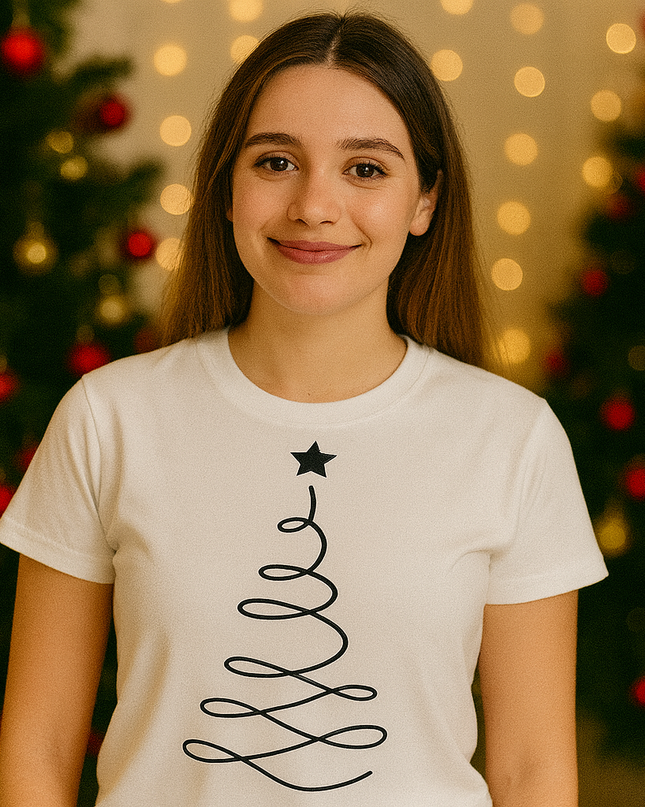 Polo Navideño Mujer - Arbol Honda