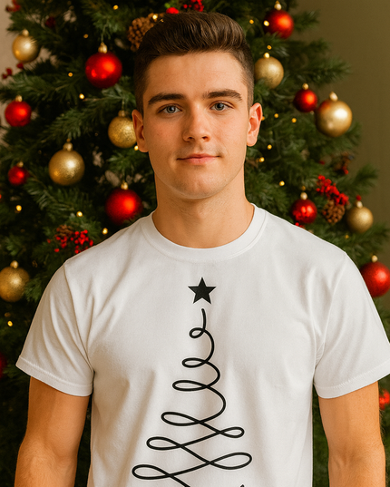 Polo Navideño Hombre - Arbol Onda