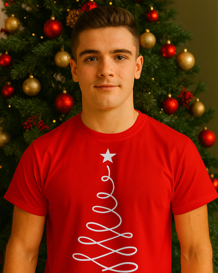 Polo Navideño Hombre - Arbol Onda