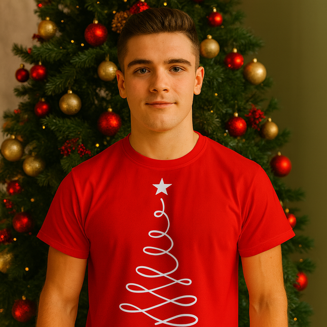 Polo Navideño Hombre - Arbol Onda
