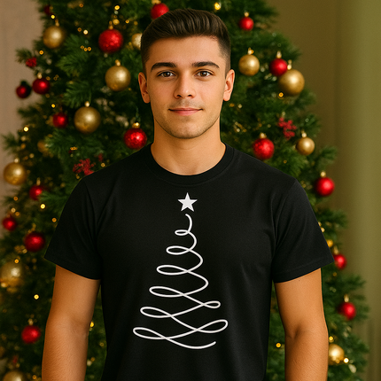 Polo Navideño Hombre - Arbol Onda