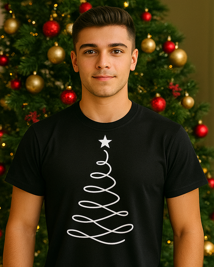 Polo Navideño Hombre - Arbol Onda