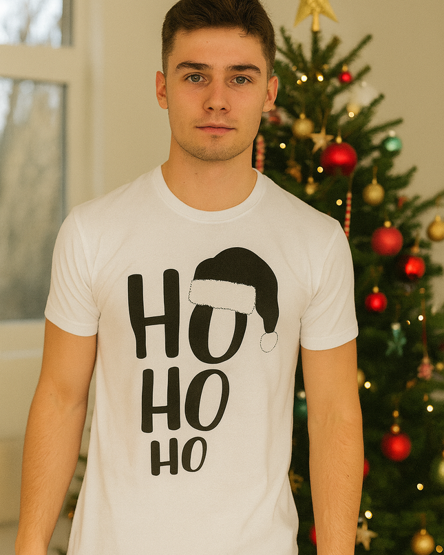 Polo Navideño Hombre - Ho Ho Ho