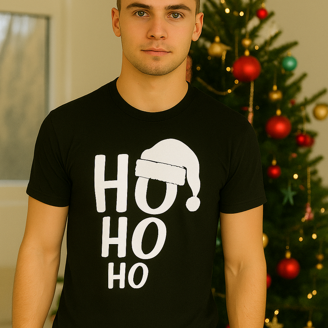 Polo Navideño Hombre - Ho Ho Ho