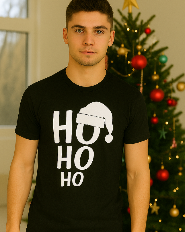 Polo Navideño Hombre - Ho Ho Ho