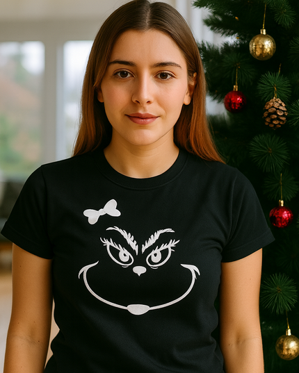 Polo Navideño Mujer - Grinch Coqueto