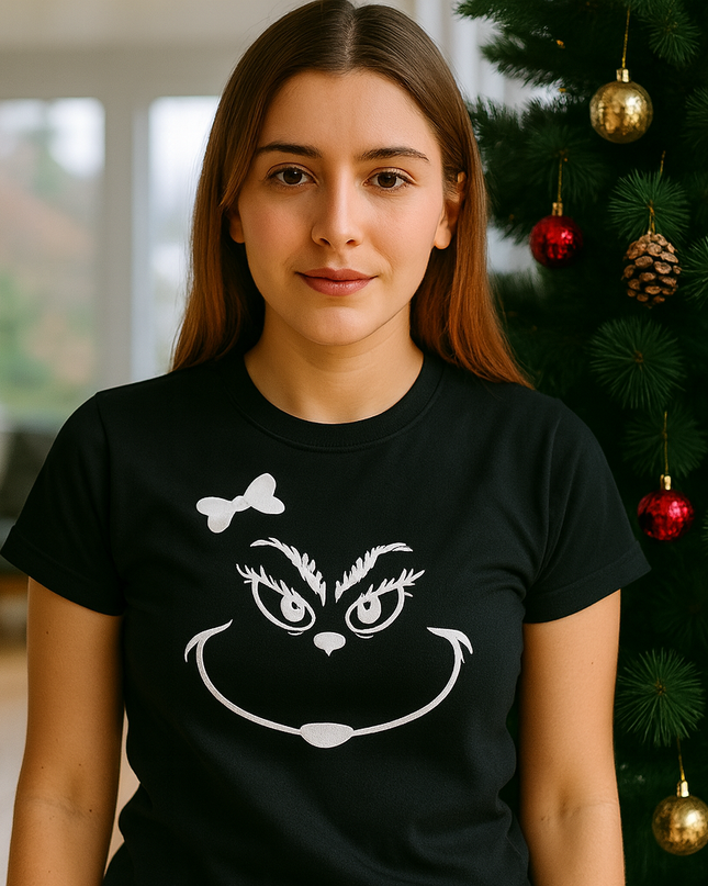 Polo Navideño Mujer - Grinch Coqueto