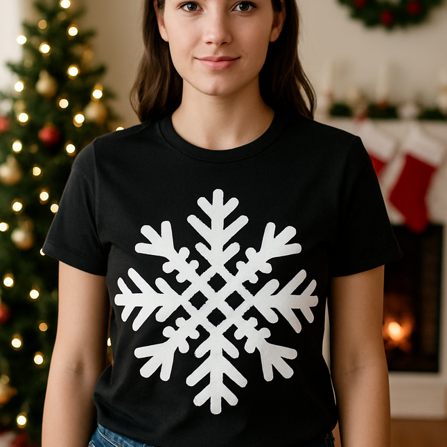 Polo Navideño Mujer - Copo de Nieve