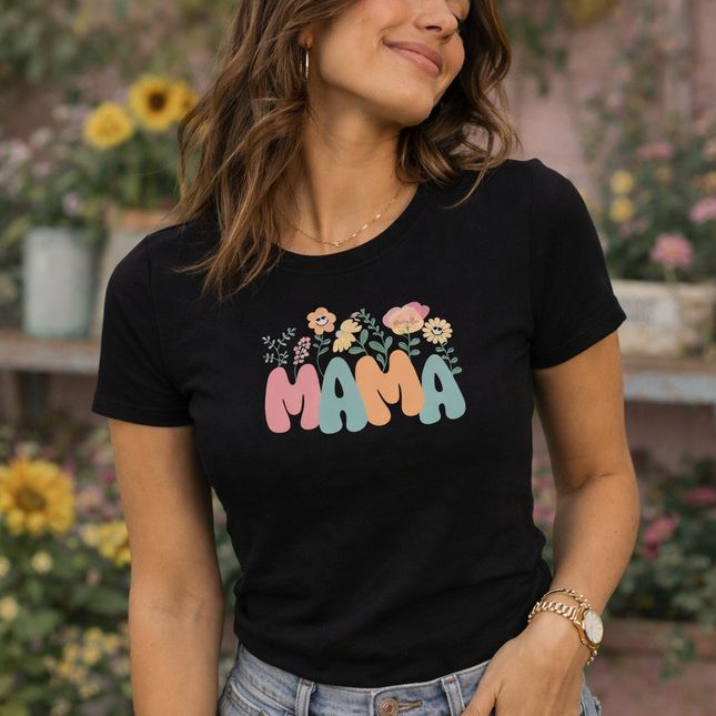 Polo Mujer - Mama Flores Arriba