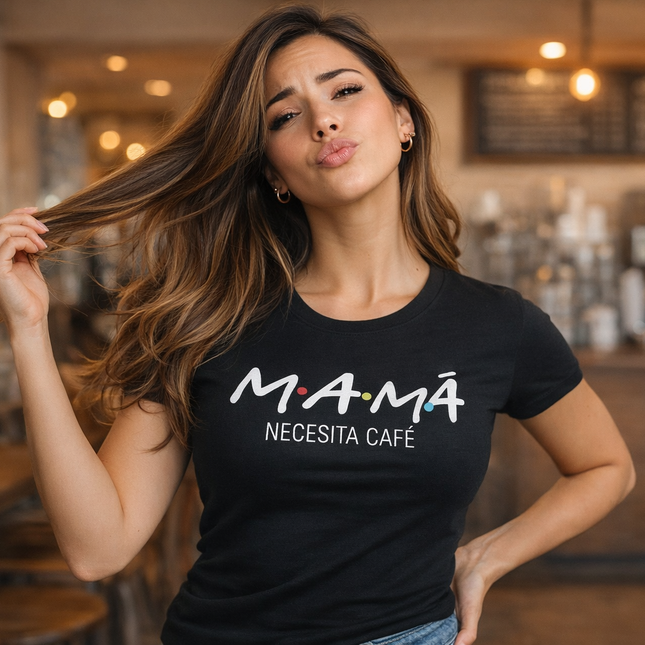 Polo Mujer - Mama Necesita Un Cafe