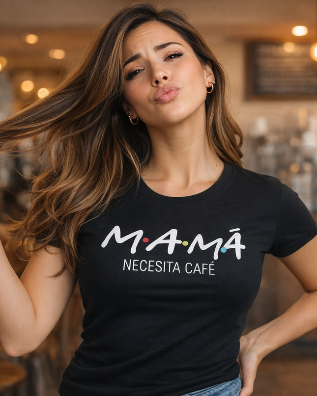 Polo Mujer - Mama Necesita Un Cafe