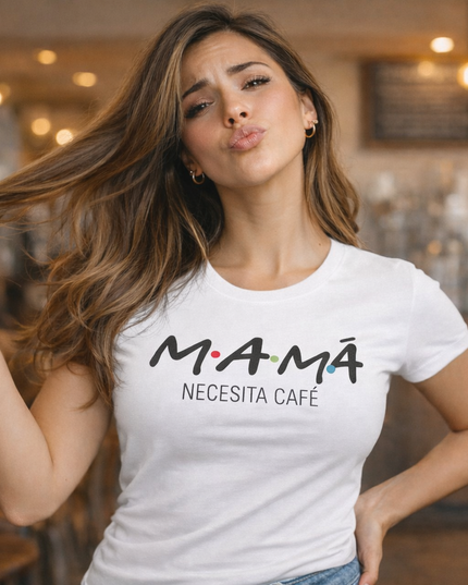 Polo Mujer - Mama Necesita Un Cafe