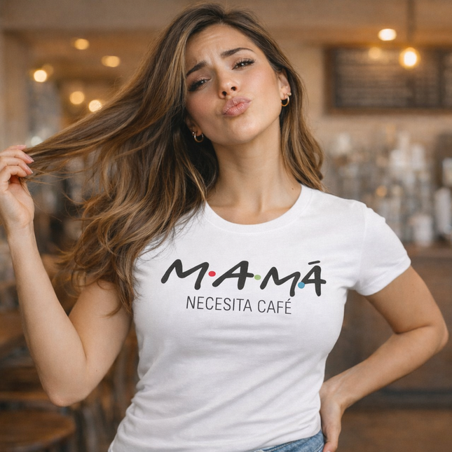 Polo Mujer - Mama Necesita Un Cafe