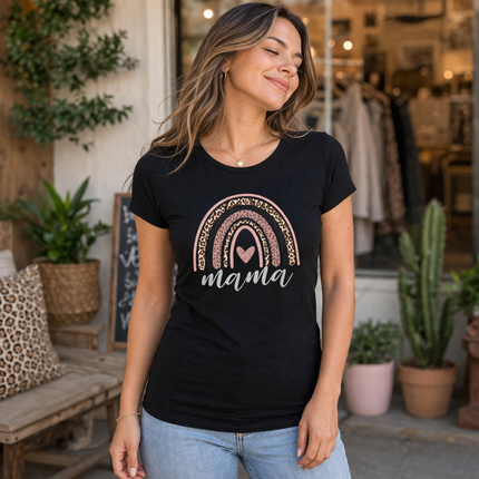 Polo Mujer - Mama ArcoIris Print