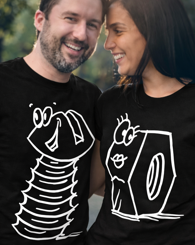 Polo Pareja - Tuerca y Tornillo Enamorados