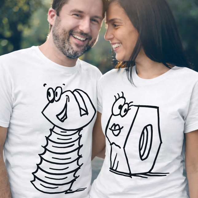 Polo Pareja - Tuerca y Tornillo Enamorados