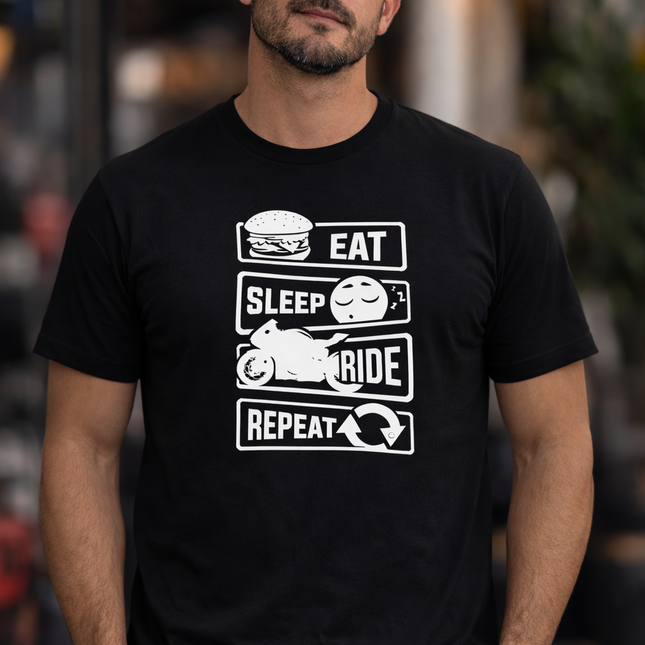 Polo Hombre - Eat Sleep Ride Repeat