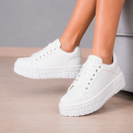 Zapatillas Urbanas Mujer Cora - Blanco