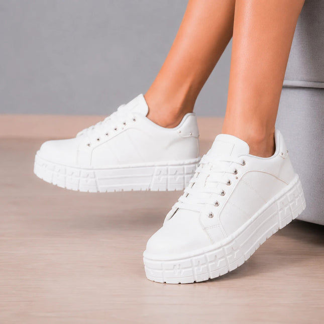 Zapatillas Urbanas Mujer Cora - Blanco