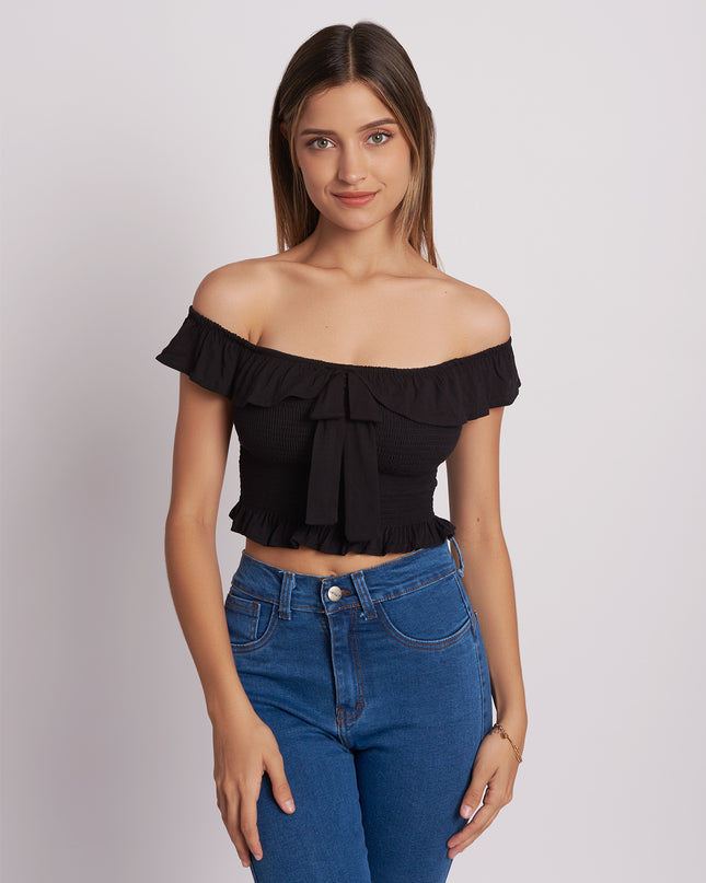 Top P-Fabiola - Negro
