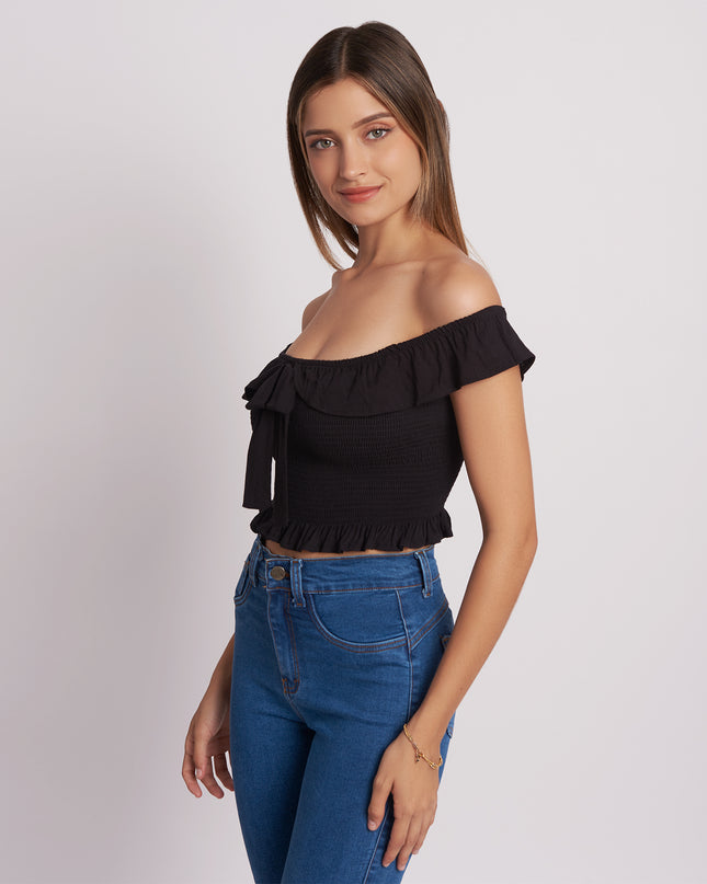 Top P-Fabiola - Negro
