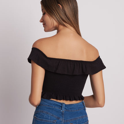 Top P-Fabiola - Negro