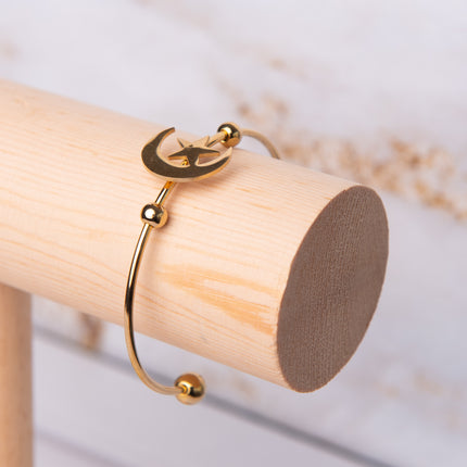 Pulsera Sunshine - Luna y estrella - Oro