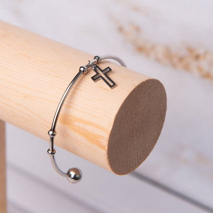 Pulsera Sunshine - Cruz - Plata