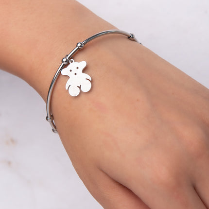 Pulsera Sunshine - Oso - Plata