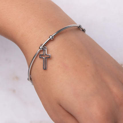 Pulsera Sunshine - Cruz - Plata