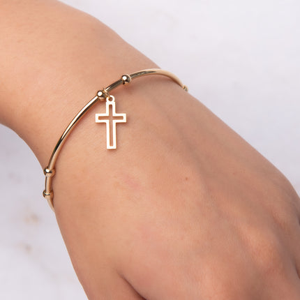 Pulsera Sunshine - Cruz - Oro