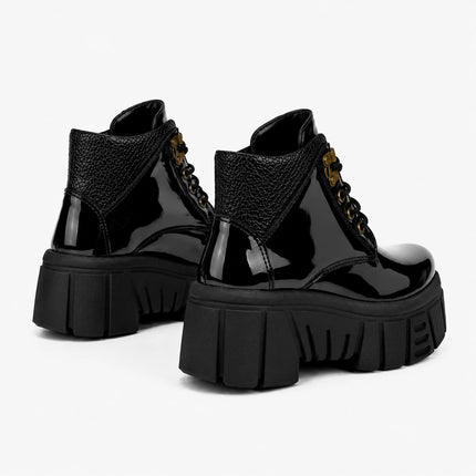 Botas Mujer Denizli - Negro Charol 2