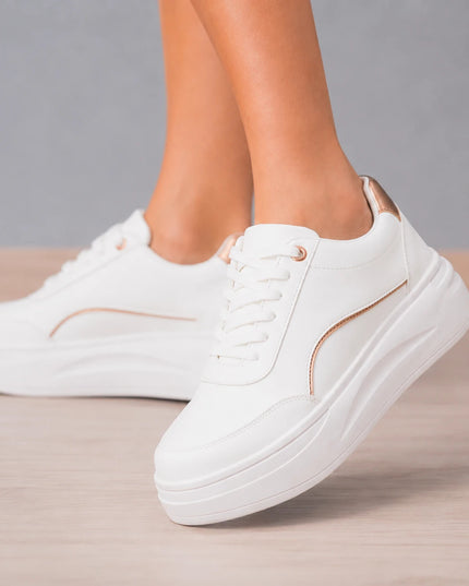Zapatillas Urbanas Mujer Diest  - Dorado