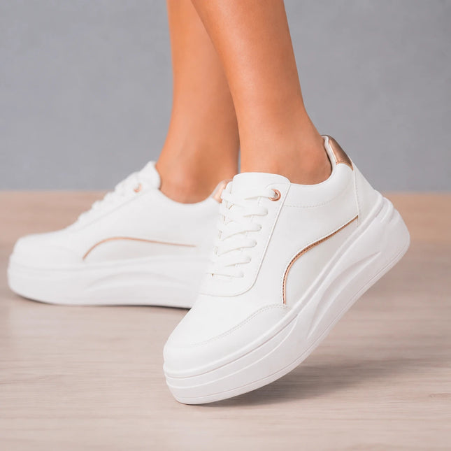 Zapatillas Urbanas Mujer Diest  - Dorado